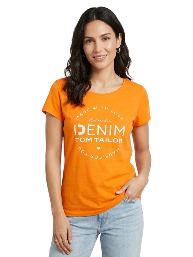 Image for Women's Printed Top,Orange
