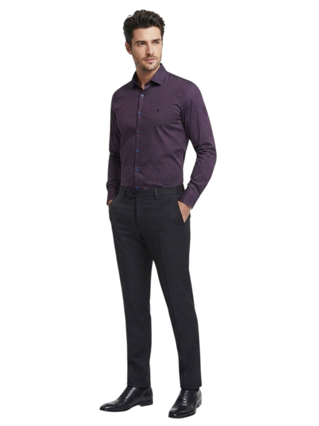 Image for Men's Printed Dress Shirt,Purple