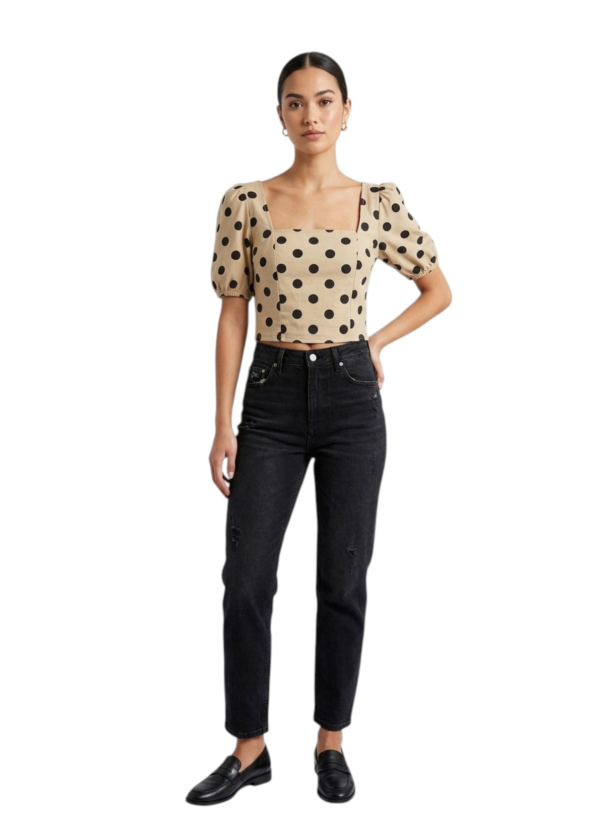Image for Women's Printed Top,Beige