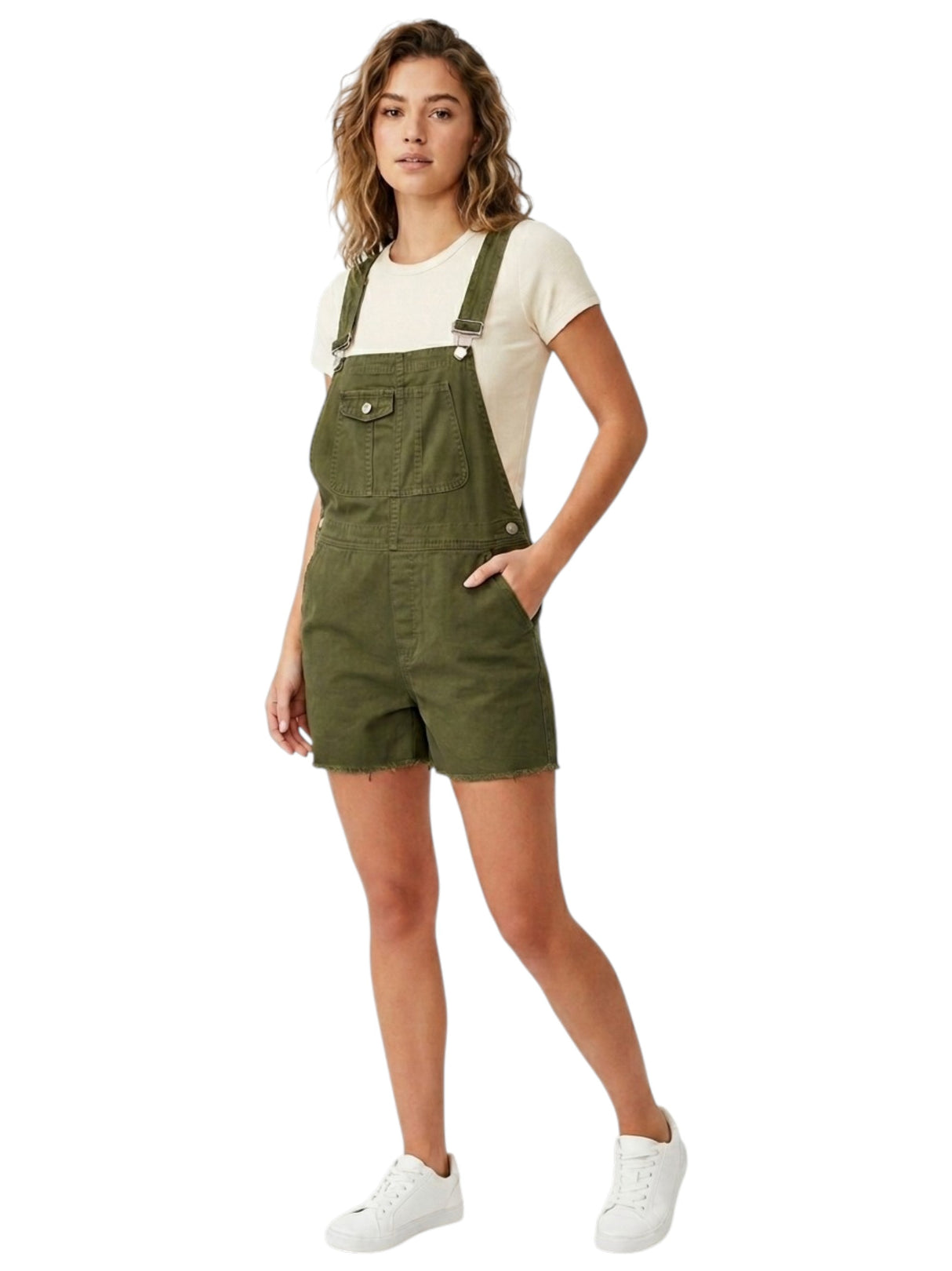 Image for Women's Plain Jumpsuit,Olive