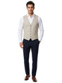 Image for Men's Textured Vest,Beige