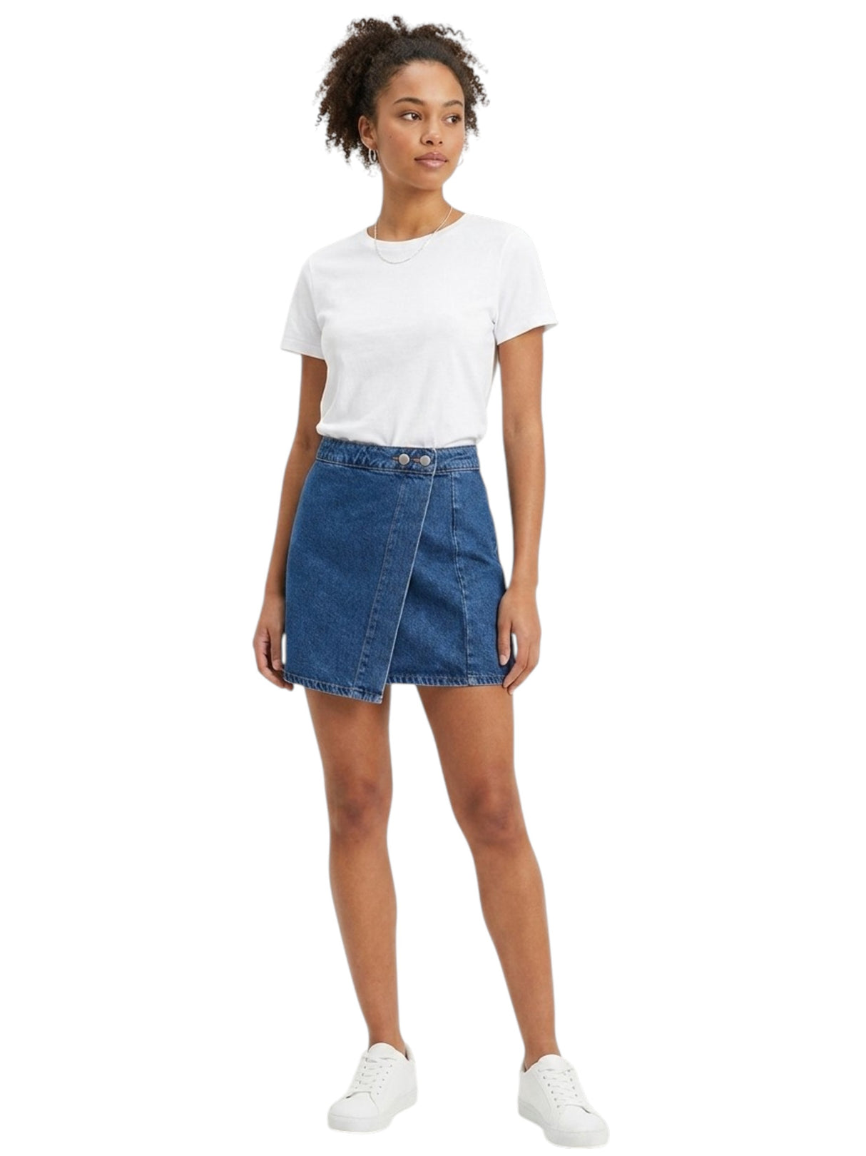 Image for Women's Plain Jeans Skirt ,Blue