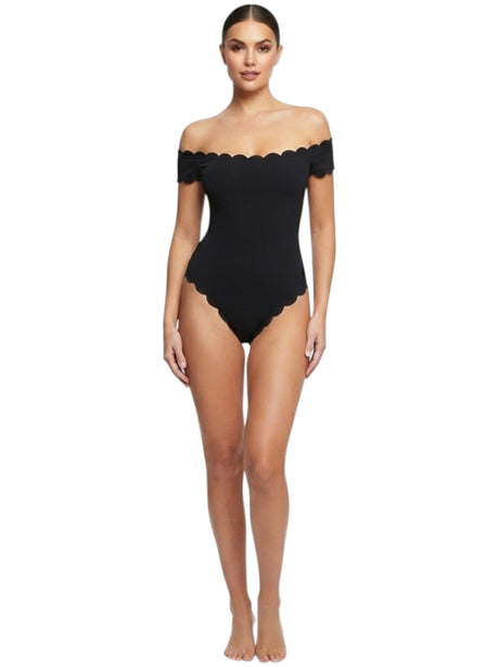 Image for Women's Ribbed One Pieces Swimsuit,Black