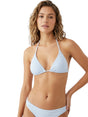 Image for Women's Striped Bikini Top,Blue/White
