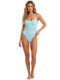 Image for Women's Textured One Piece Swimsuit,Light Turquoise
