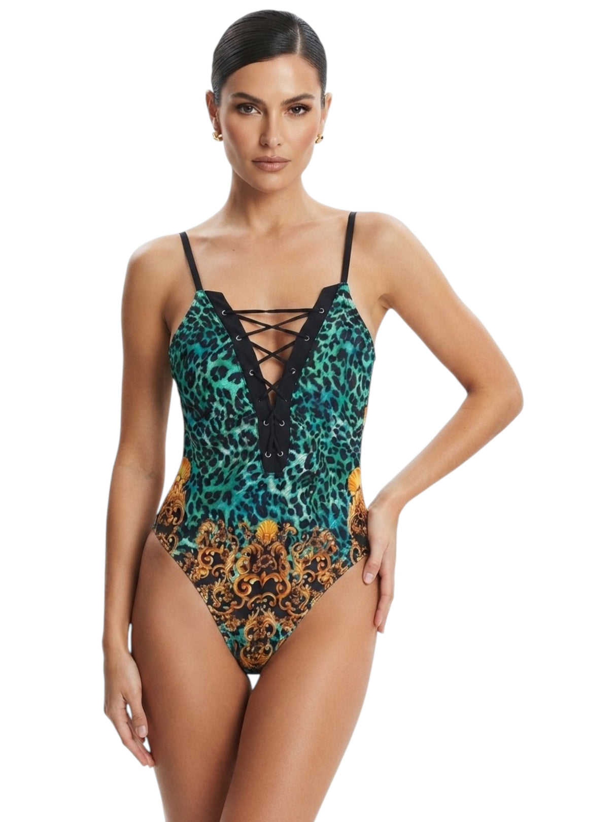 Image for Women's Printed One Pieces Swimsuit,Multi 
