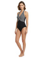 Image for Women's Printed One Pieces Swimsuit,Black