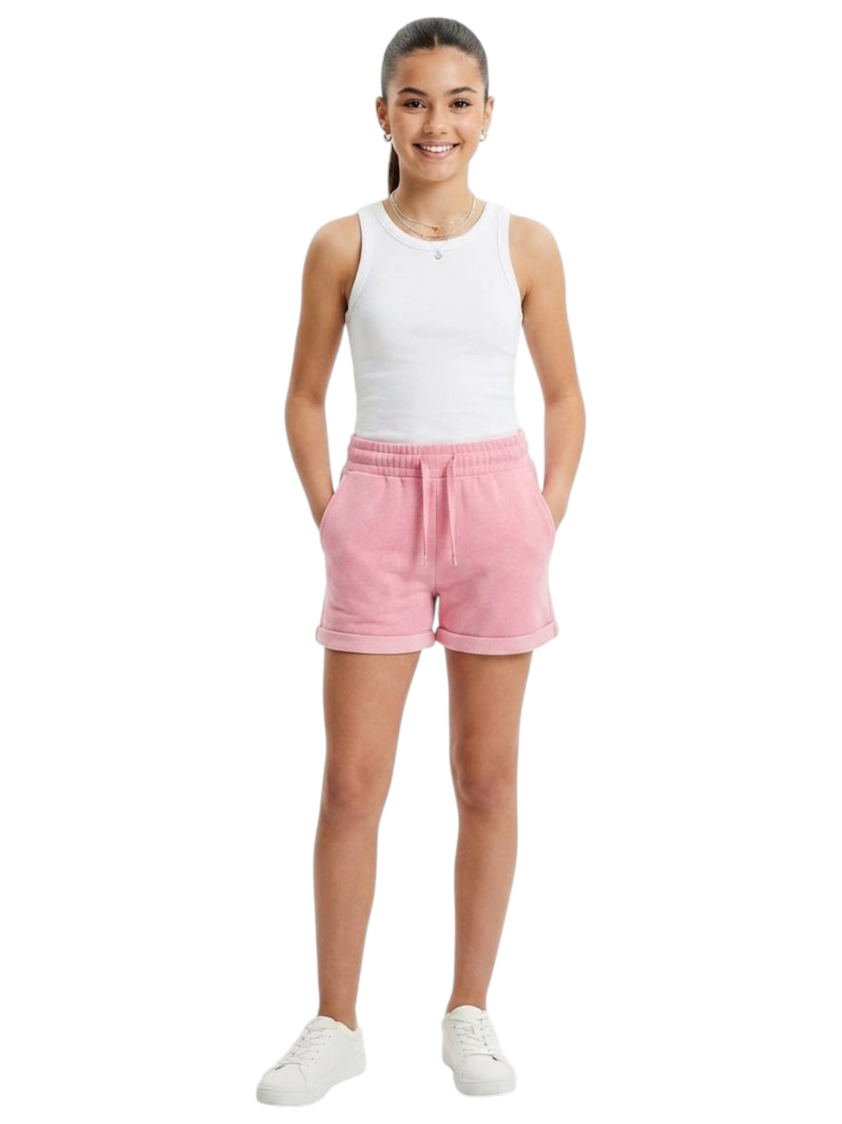 Image for Kids Girl's Plain Short,Pink