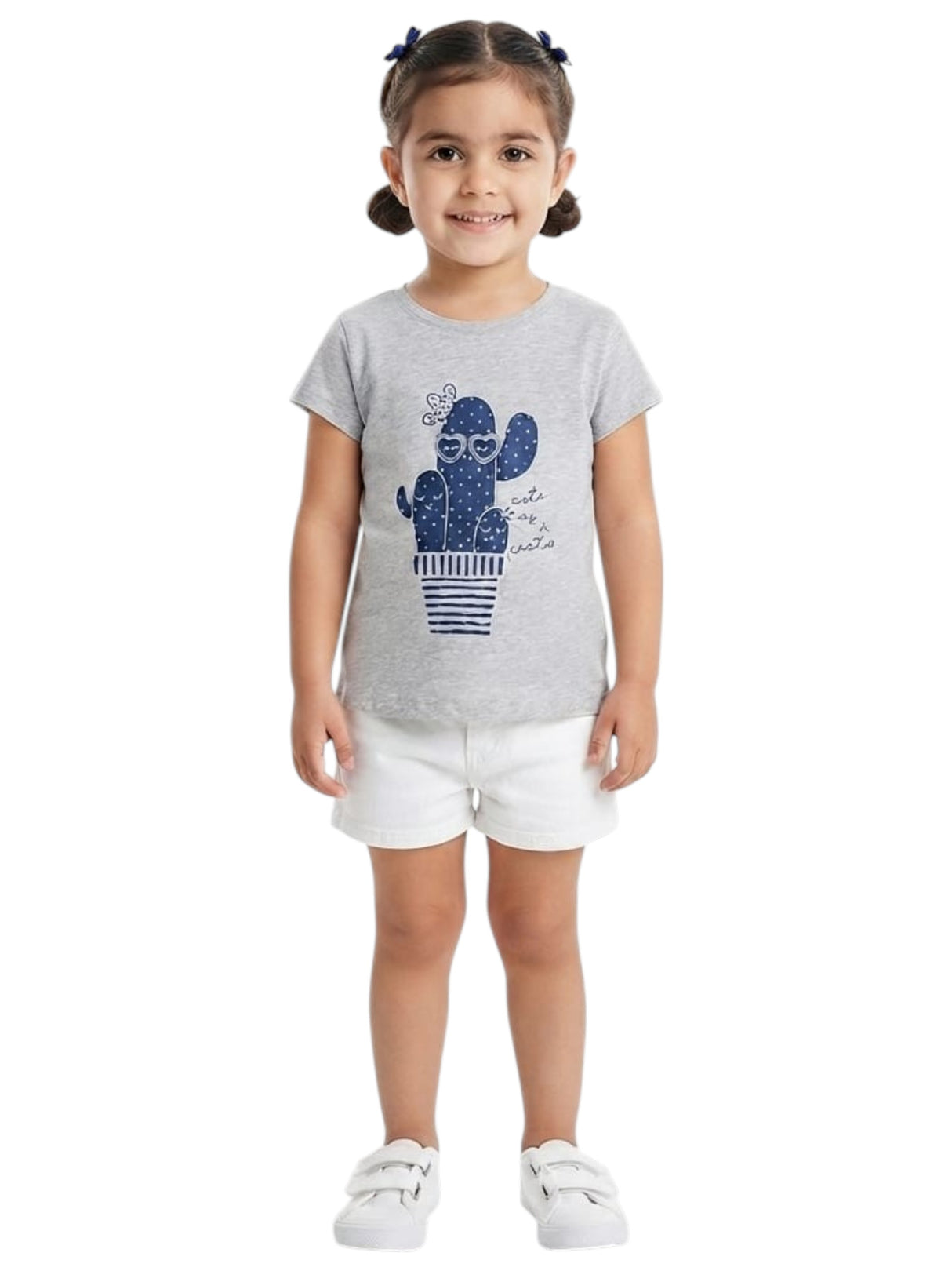 Image for Kids Girl's Printed Top,Grey