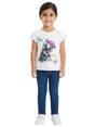Image for Kids Girl's Printed Top,White