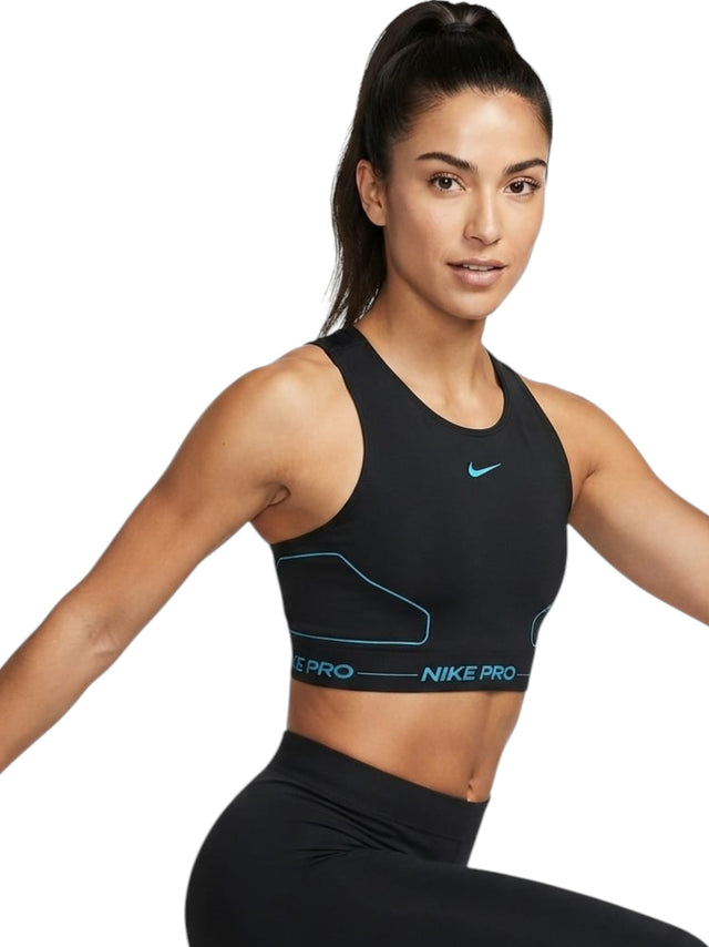 Image for Women's ColorBlocked Sport Crop Top,Black