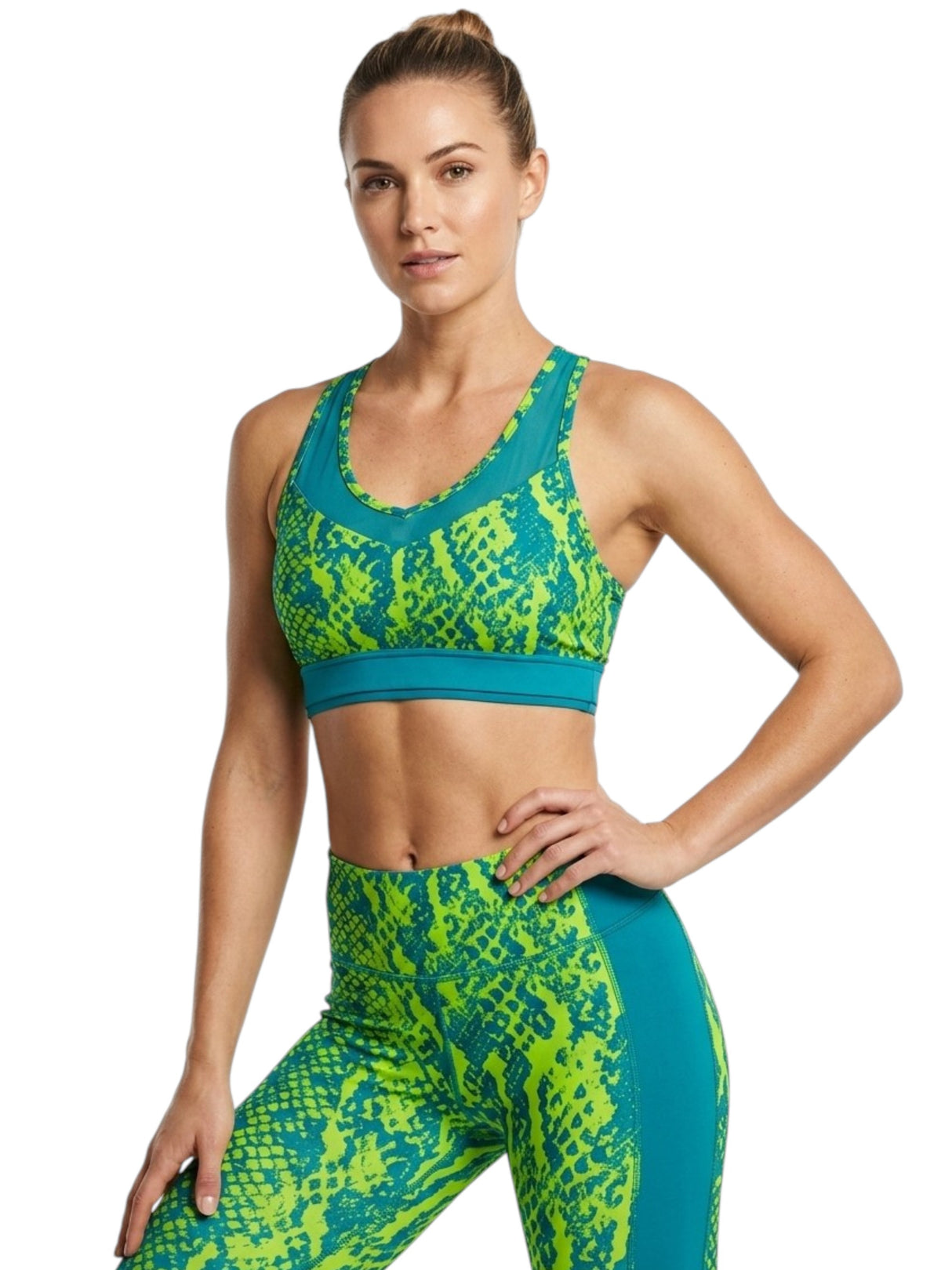 Image for Women's Printed Sport Crop Top,Multi