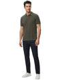 Image for Men's Textured Polo T-Shirt,Dark Olive
