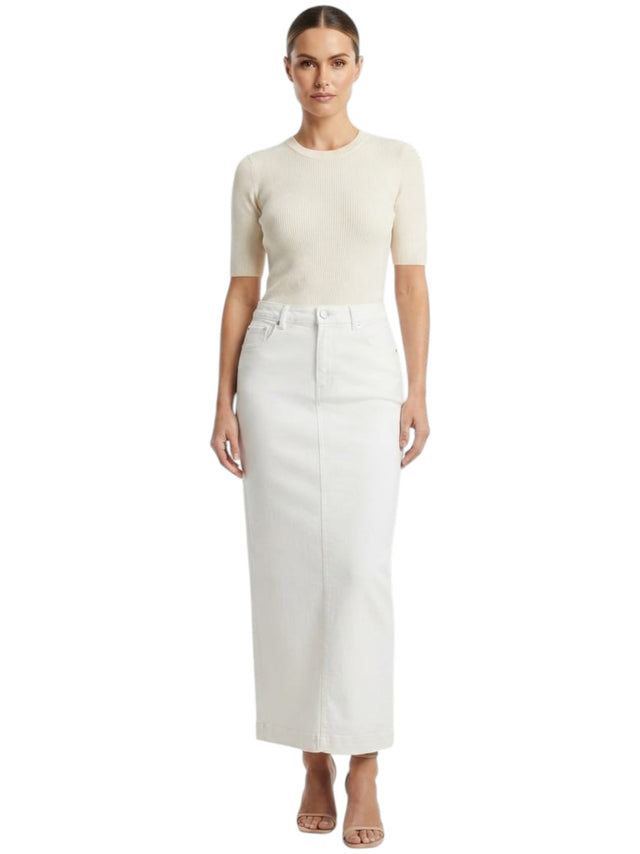 Image for Women's Plain Skirt,White