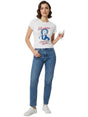 Image for Women's Printed Top,White