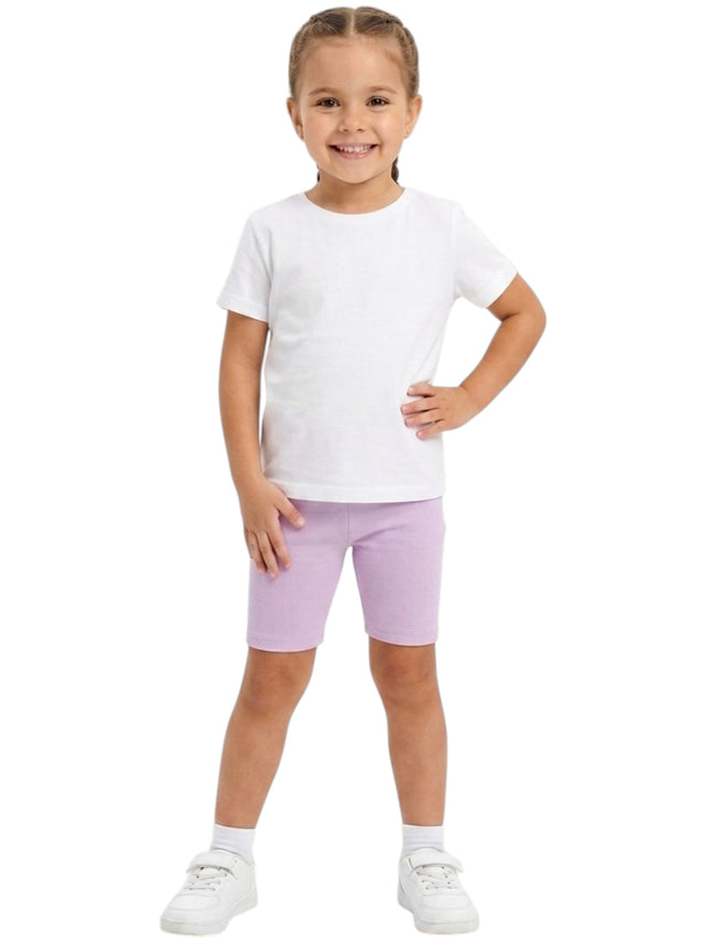 Image for Kids Girl's Ribbed Short,Light Mauve