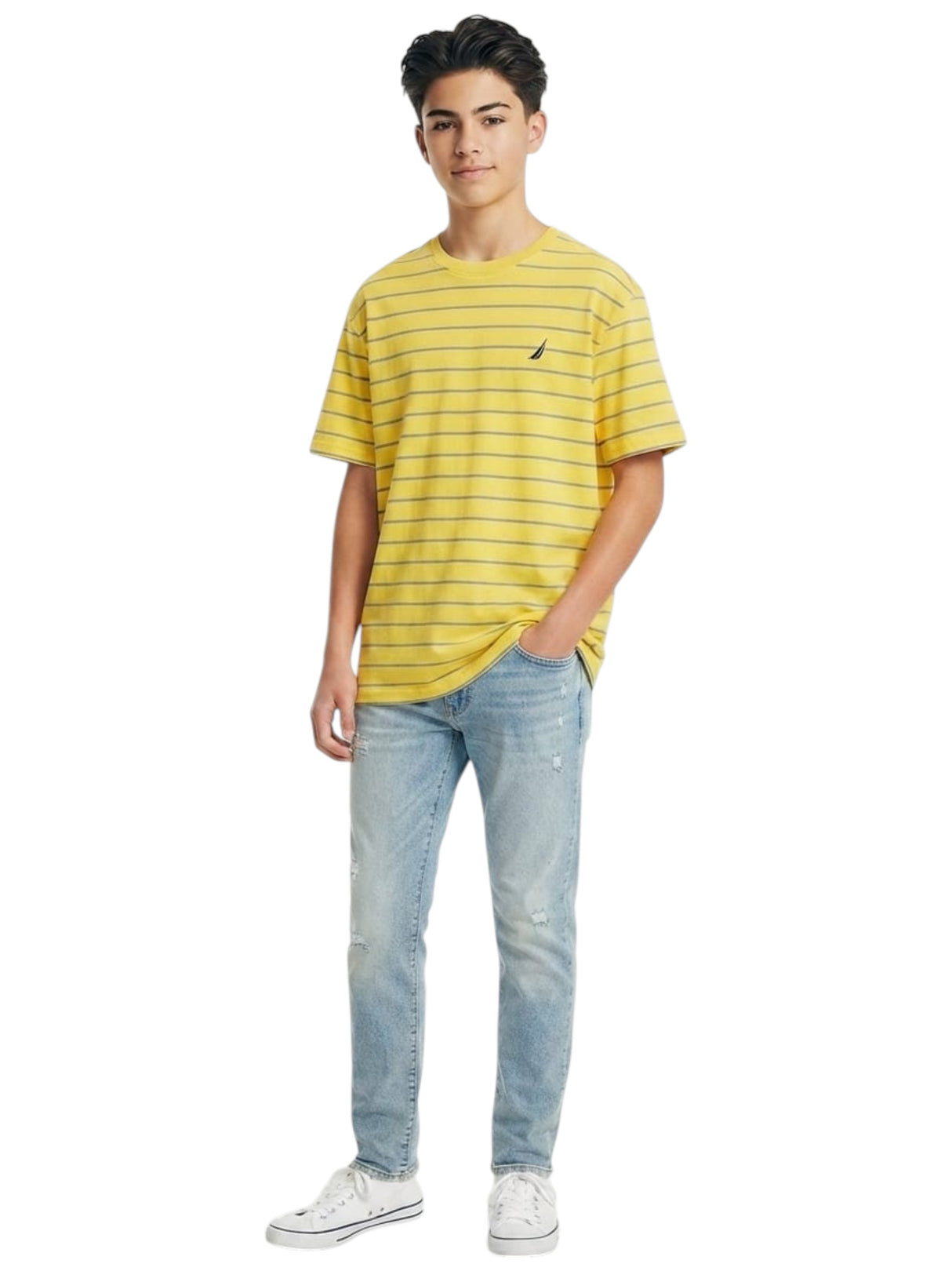 Image for Kids Boy's Stripped Top,Yellow