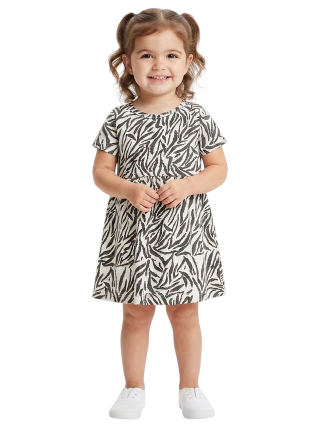 Image for Kids Girl's Printed Dress,White