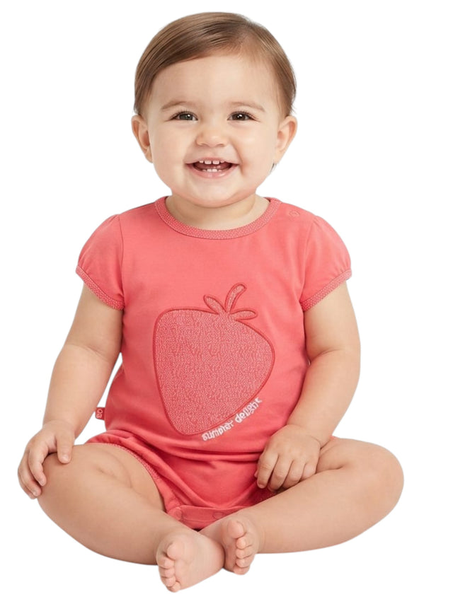 Image for Kids Girl's Printed Jumpsuit,Red