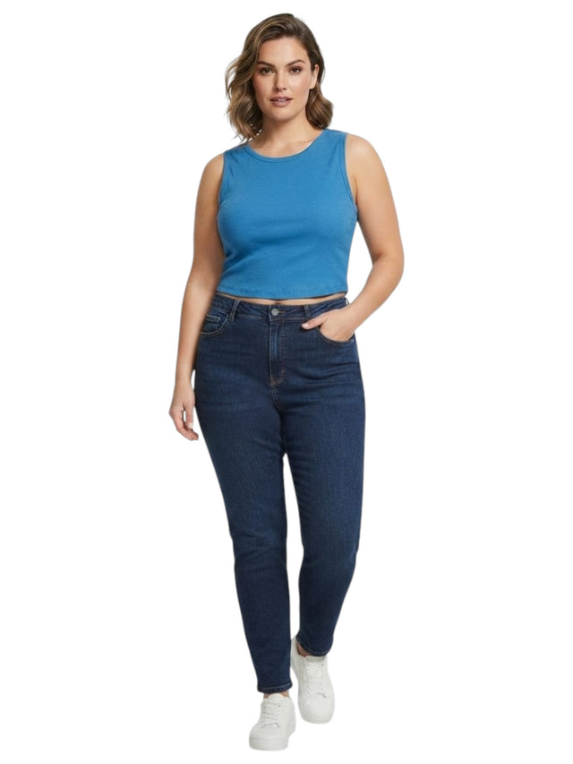Image for Women's Ribbed Top,Blue