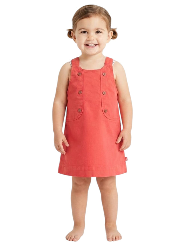 Image for Kids Girl's Plain Dress,Red