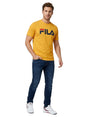 Image for Men's Brand Logo Printed Top,Yellow