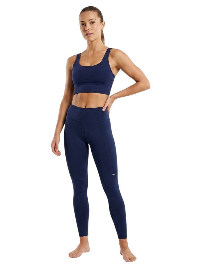 Image for Women's Plain Solid Sport Crop Top,Navy