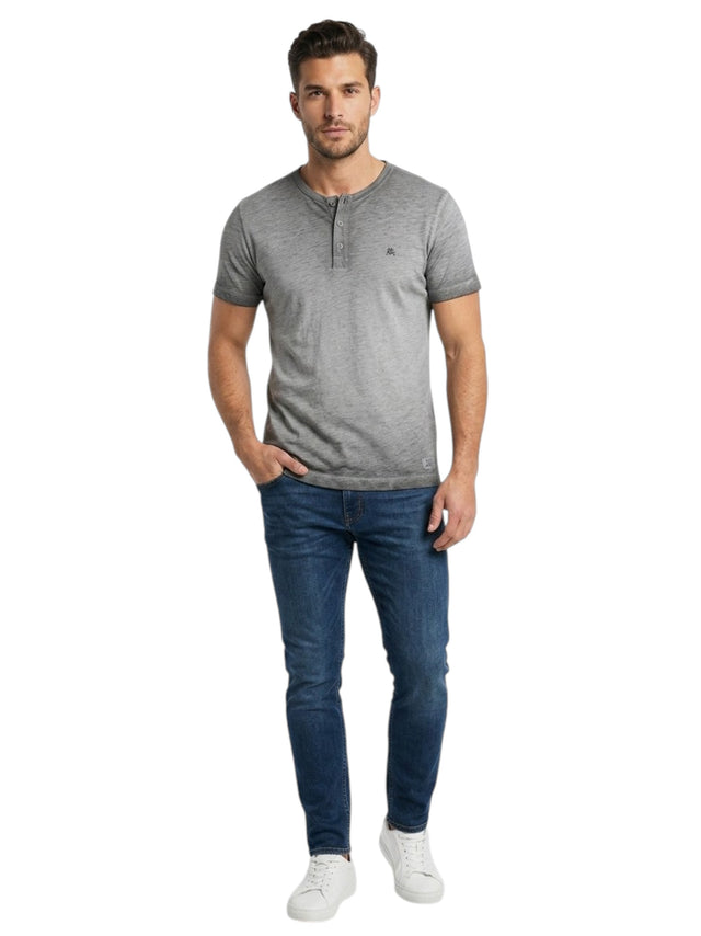 Image for Men's Plain Solid Top,Grey