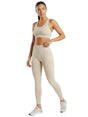 Image for Women's Plain Solid Legging,Beige