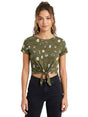 Image for Women's Printed Top,Olive