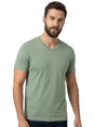 Image for Men's Plain Solid Top,Olive