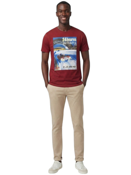 Image for Men's Printed Top,Burgandy