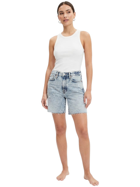 Image for Women's Ripped Jeans Short,Light Blue