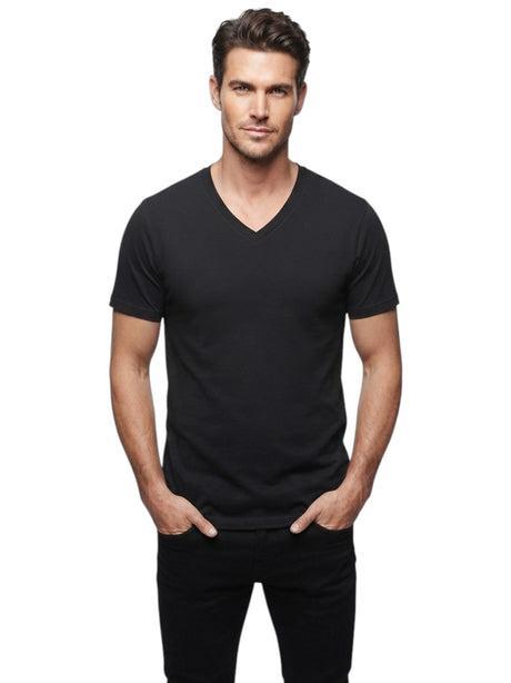 Image for Men's Plain Solid Top,Black