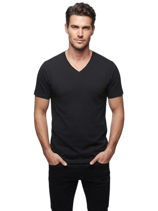 Image for Men's Plain Solid Top,Black
