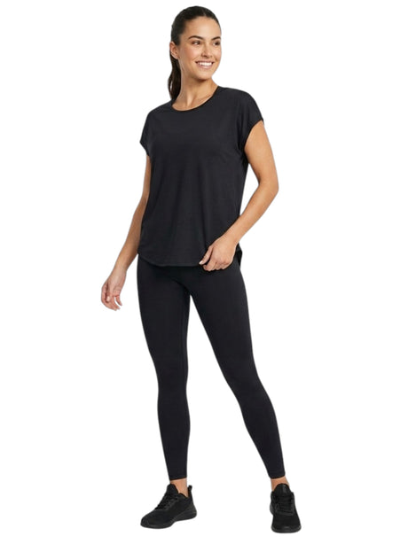 Image for Women 's Plain Solid Sport Top,Black