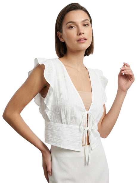 Image for Women's Textured Top,White