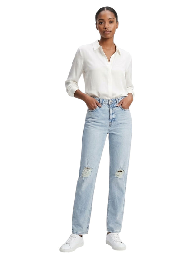 Image for Women's Ripped Jeans,Light Blue