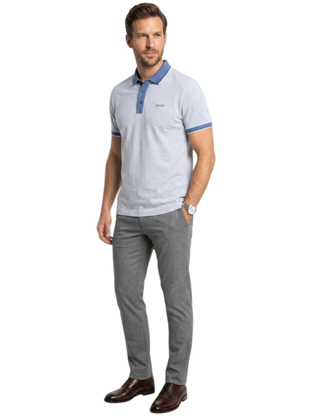 Image for Men's Brand Logo Printed Top,Light Blue
