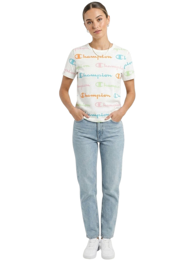 Image for Women's Brand Logo Printed Top,Multi