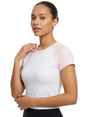 Image for Women's Colorblocked Top,White/Peach