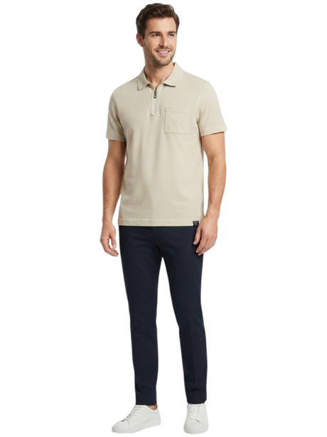 Image for Men's Plain Solid Top,Beige