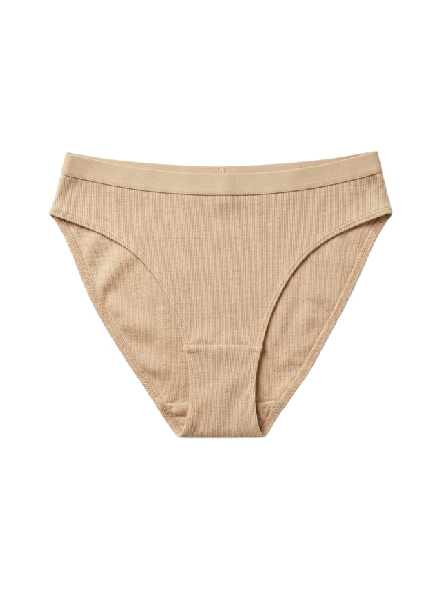 Image for Women's Ribbed Slip,Beige