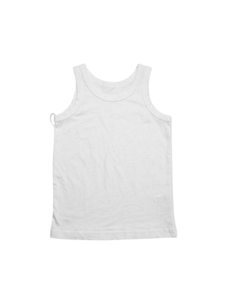 Image for Kids Boy's Plain Solid Tank Top,White