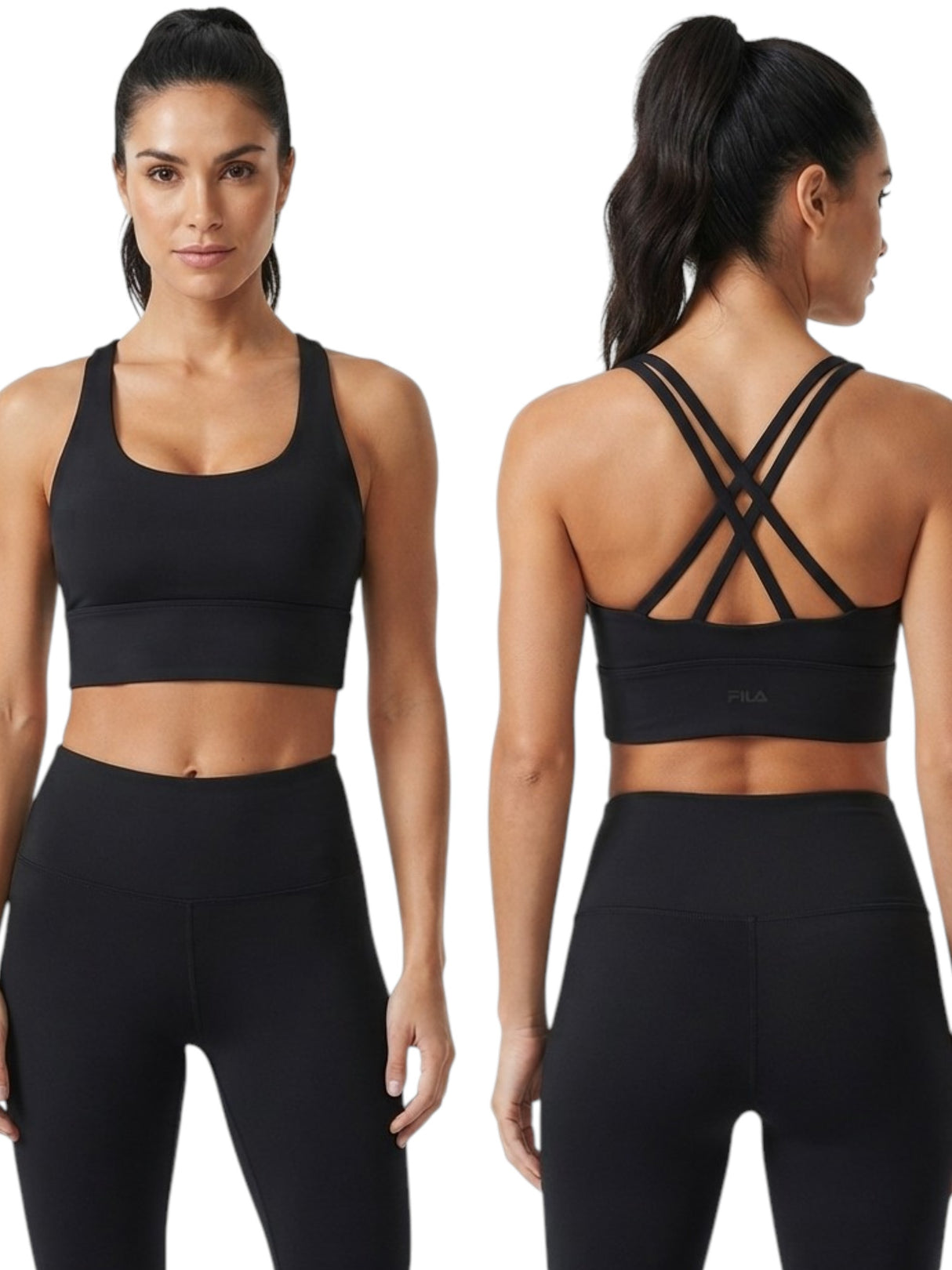 Image for Women's Plain Crop Top,Black