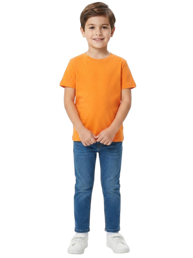 Image for Kids Boy's Plain Top,Orange