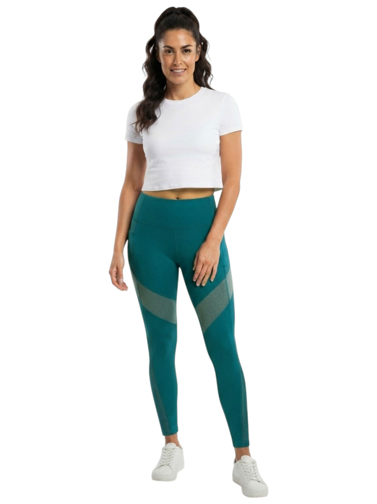 Image for Women's ColorBlocked Legging,Green