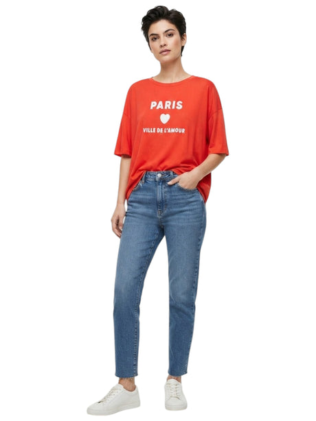 Image for Women's Printed Top,Red