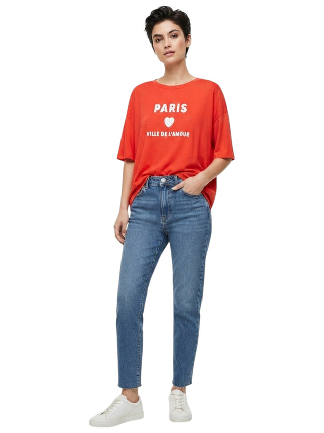 Image for Women's Printed Top,Red