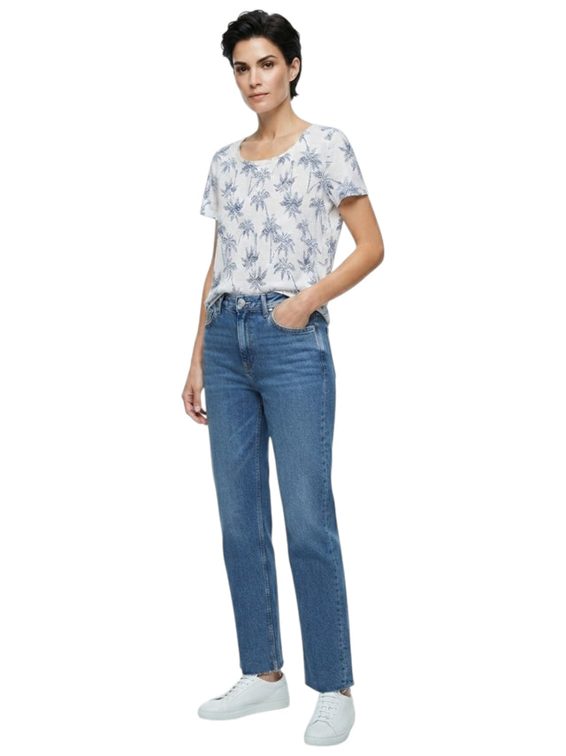 Image for Women's Printed Top,White
